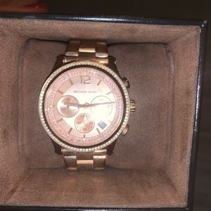Micheal Kors rose gold watch